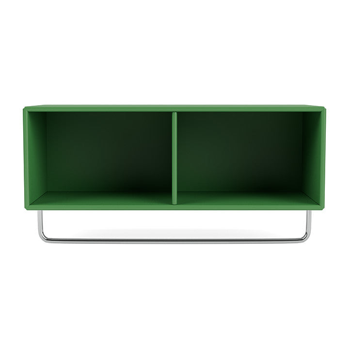 Montana Coat Shelf With Clothes Rack, Parsley Green