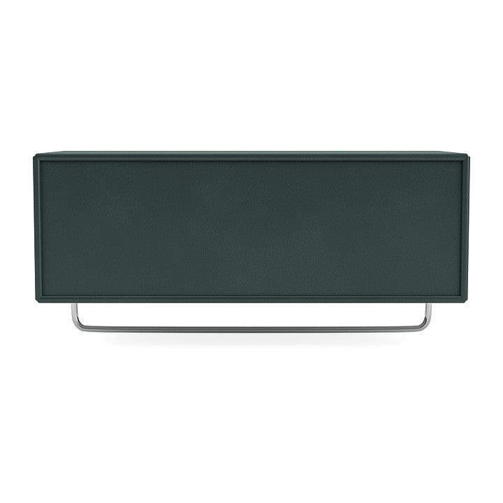 Montana Coat Shelf With Clothes Rack, Black Jade