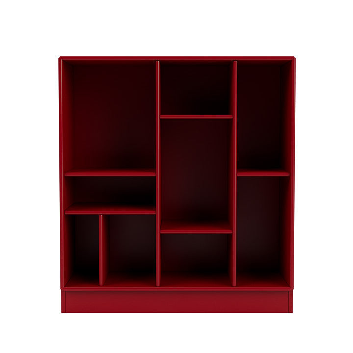 Montana Compile Decorative Shelf With 7 Cm Plinth, Beetroot Red