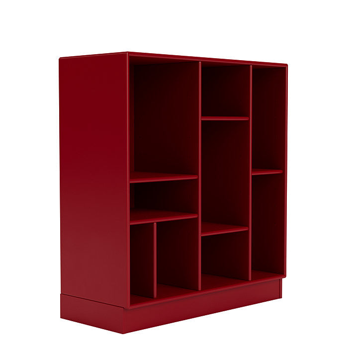 Montana Compile Decorative Shelf With 7 Cm Plinth, Beetroot Red