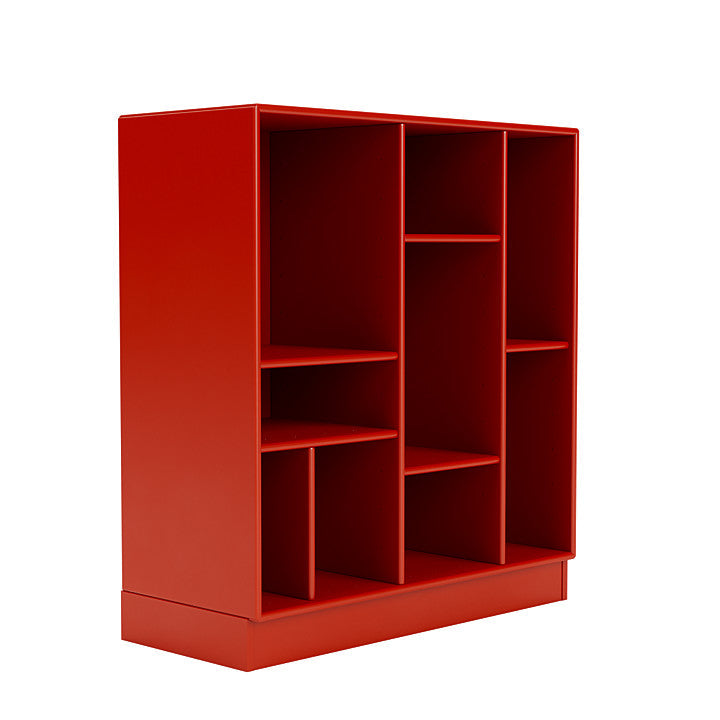 Montana Compile Decorative Shelf With 7 Cm Plinth, Rosehip Red