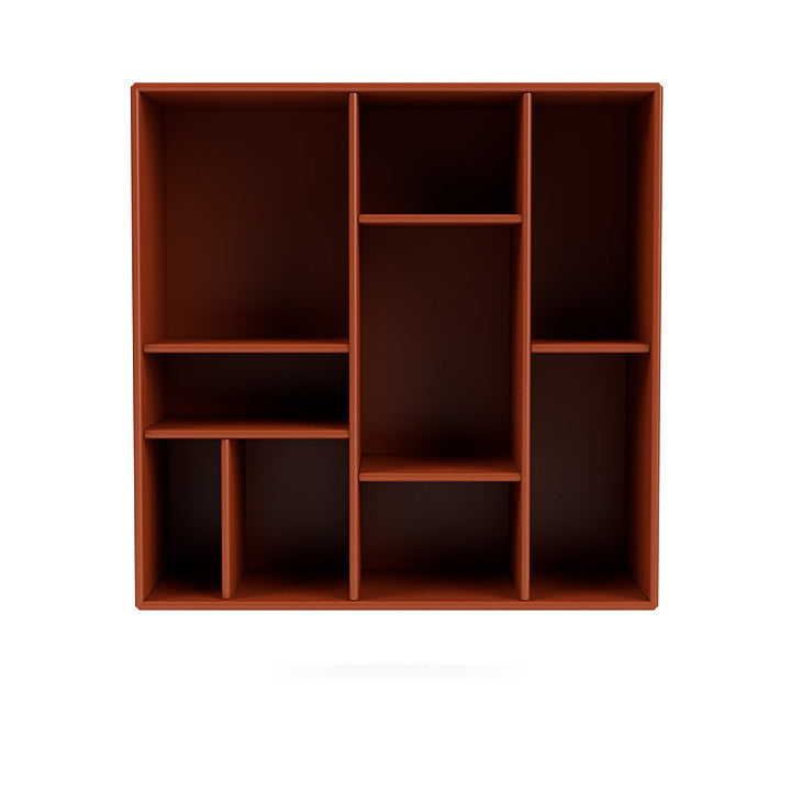 Montana Compile Decorative Shelf With Suspension Rail, Hokkaido Brown