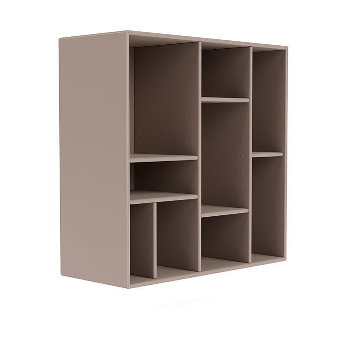 Montana Compile Decorative Shelf With Suspension Rail, Mushroom Brown