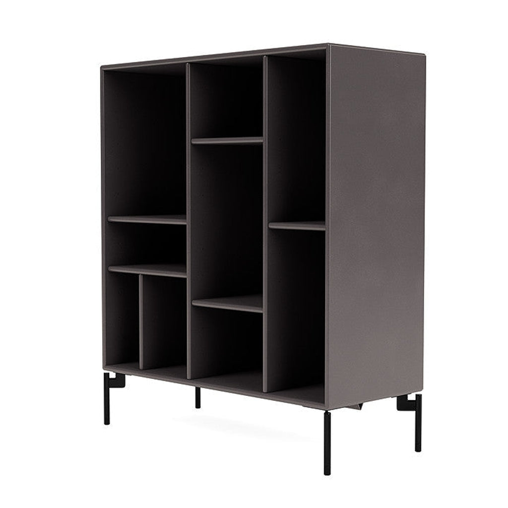 Montana Compile Decorative Shelf With Legs, Coffee/Black