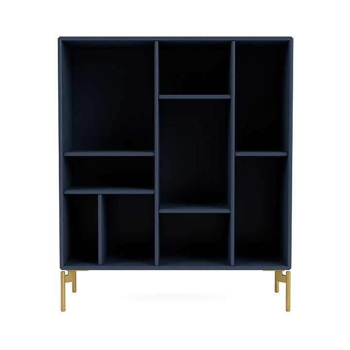 Montana Compile Decorative Shelf With Legs, Juniper/Brass