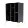 Montana Compile Decorative Shelf With Legs Carbon Black/Brass