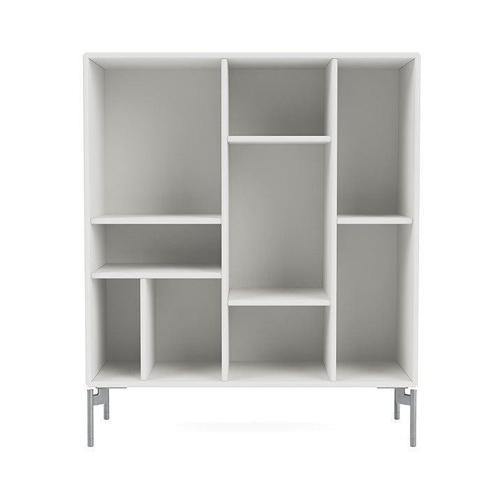 Montana Compile Decorative Shelf With Legs, White/Matt Chrome