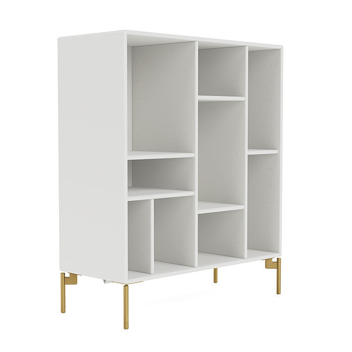 Montana Compile Decorative Shelf With Legs, White/Brass