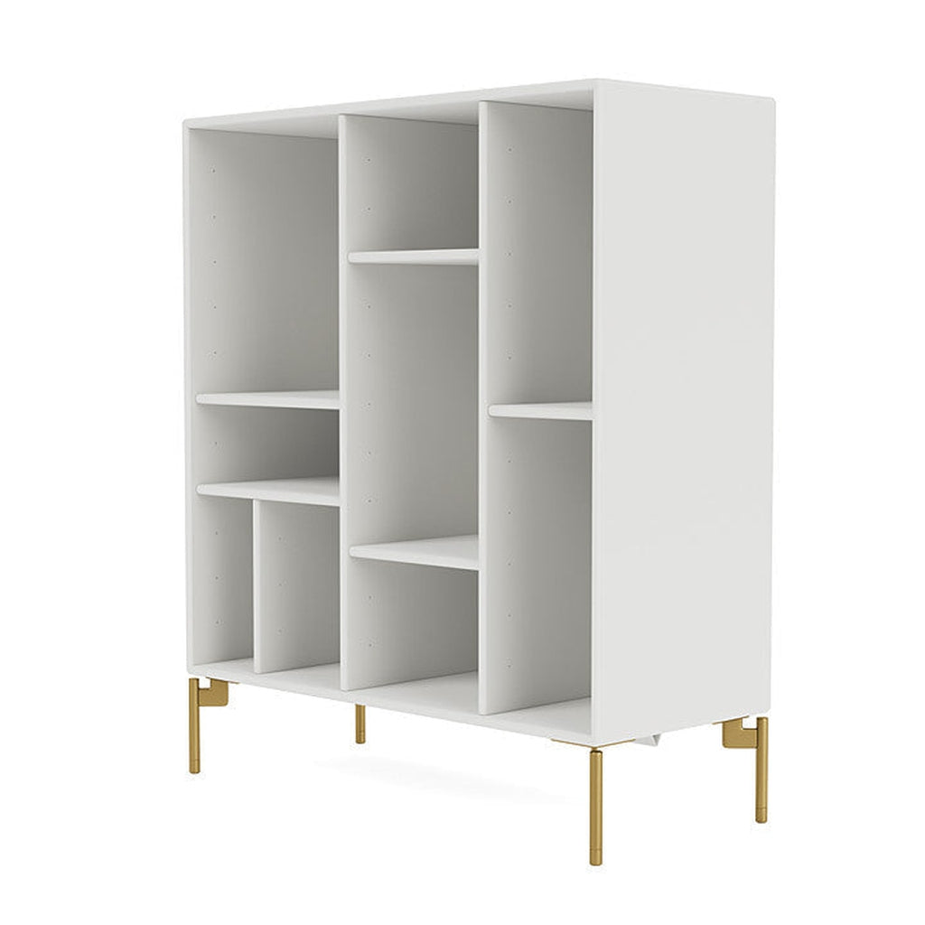 Montana Compile Decorative Shelf With Legs, White/Brass