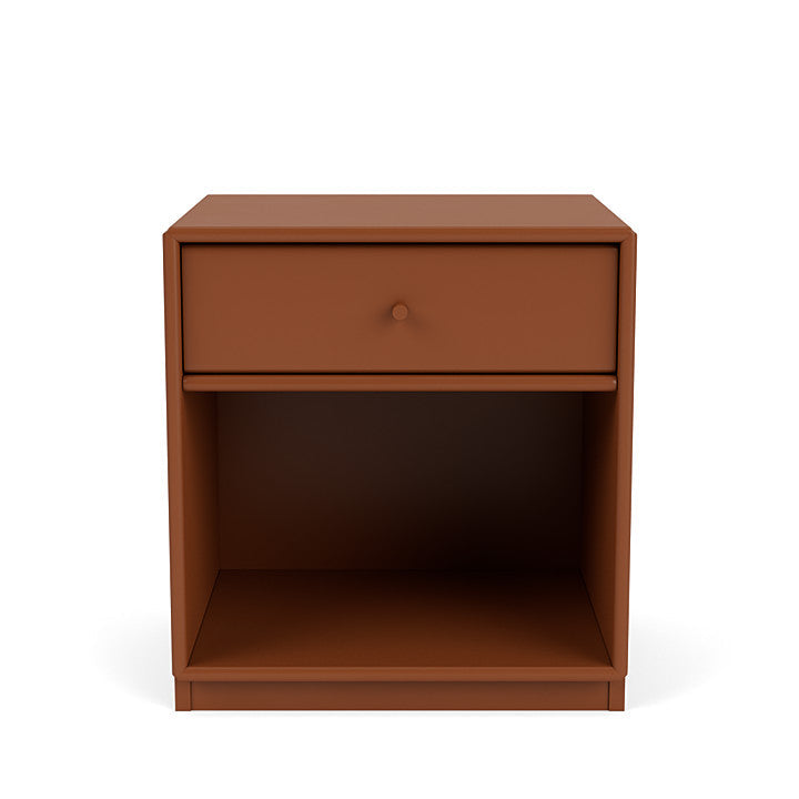 Montana Dream Nightstand With 3 Cm Plinth, Hazelnut Brown