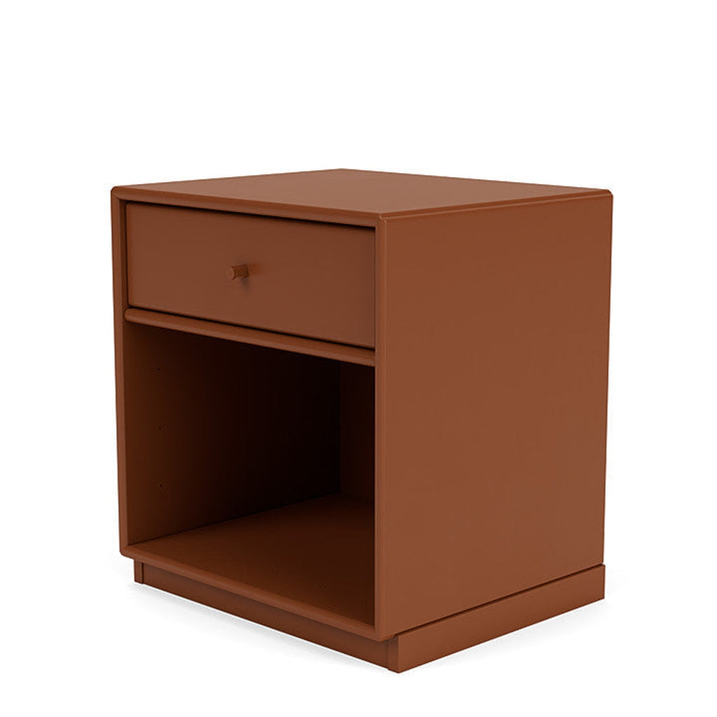 Montana Dream Nightstand With 3 Cm Plinth, Hazelnut Brown