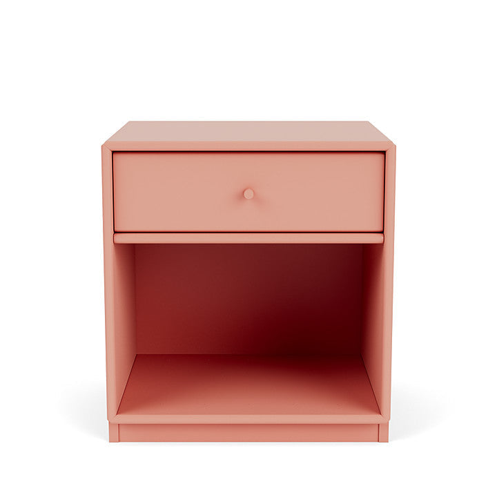 Montana Dream Nightstand s 3 cm soklem, rebarbora červená