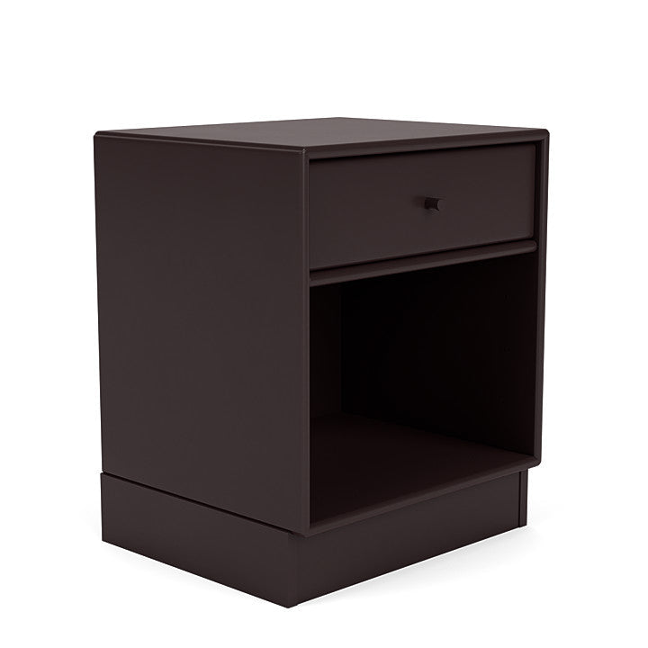 Montana Dream Nightstand With 7 Cm Plinth, Balsamic Brown