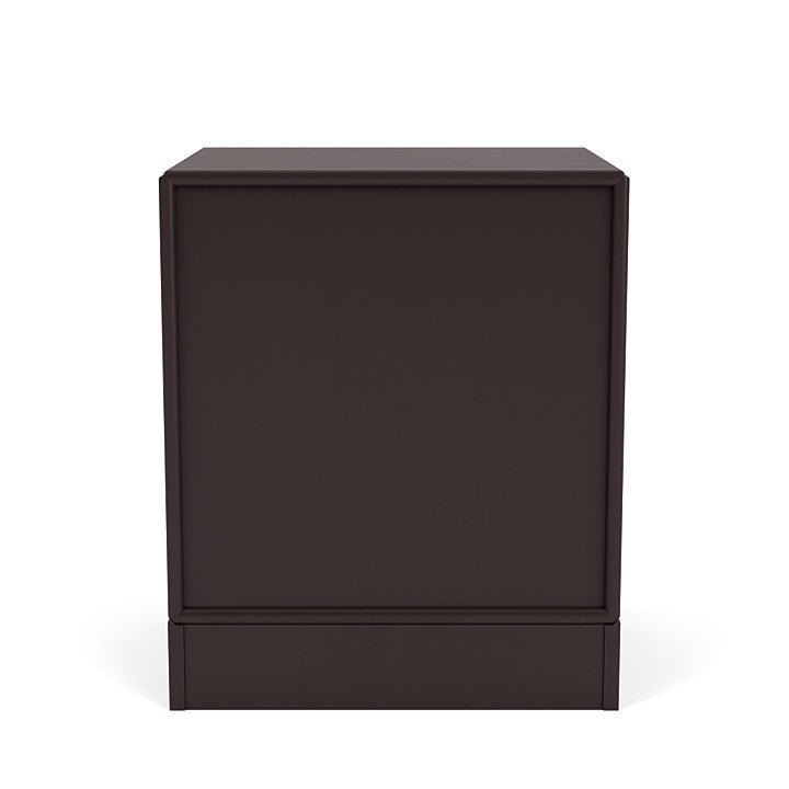 Montana Dream Nightstand With 7 Cm Plinth, Balsamic Brown