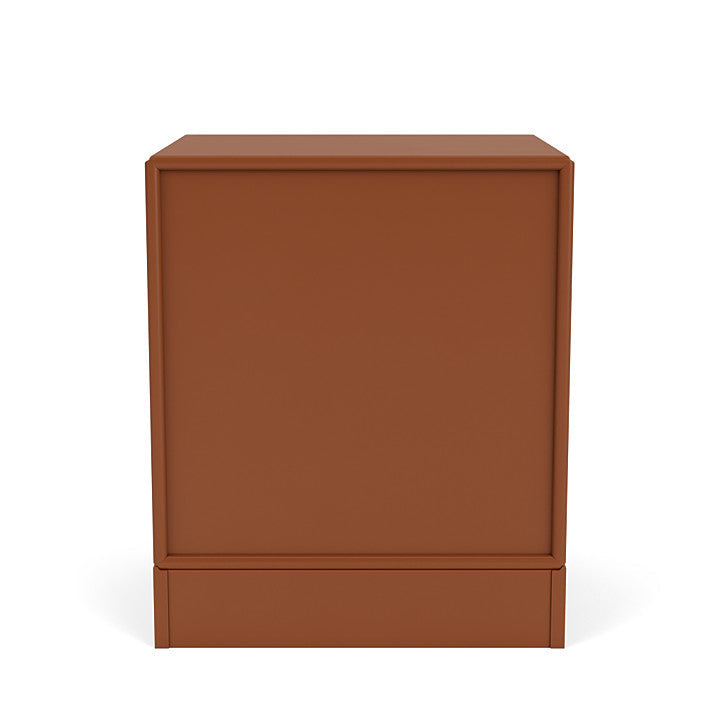 Montana Dream Nightstand With 7 Cm Plinth, Hazelnut Brown