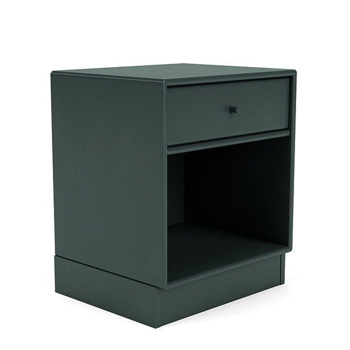 Montana Dream Nightstand With 7 Cm Plinth, Black Jade