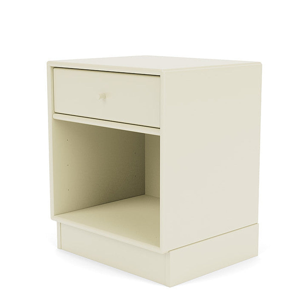 Montana Dream Nightstand With 7 Cm Plinth, Vanilla White