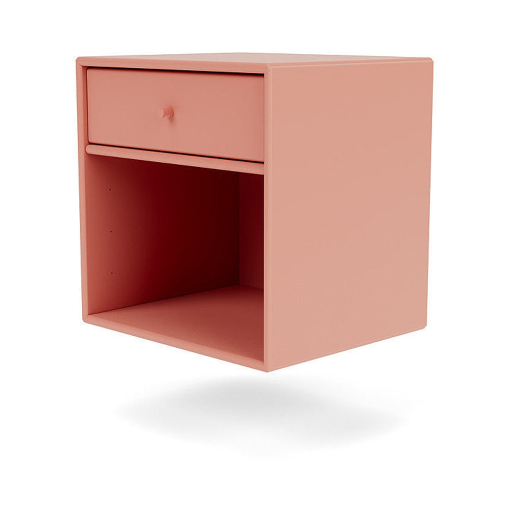 Montana Dream Nightstand With Suspension Rail, Rhubarb Red