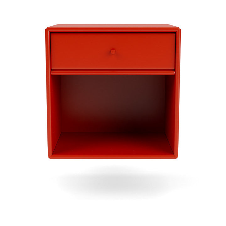 Montana Dream Nightstand s odpruženou železnici, Rosehip Red