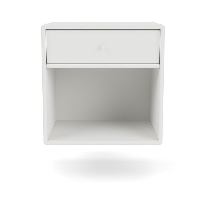 Montana Dream Nightstand With Suspension Rail, White