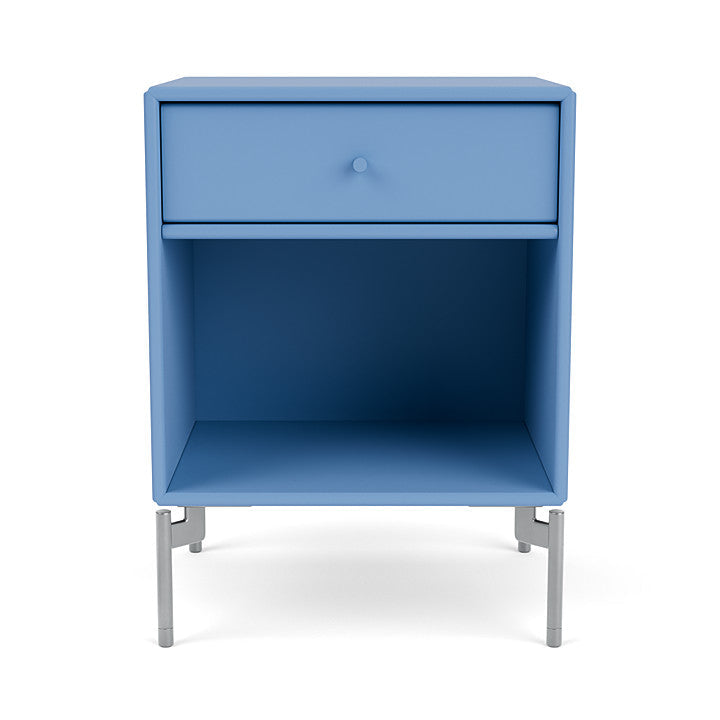 Montana Dream Nightstand s nohama, Azure Blue/Matt Chrome