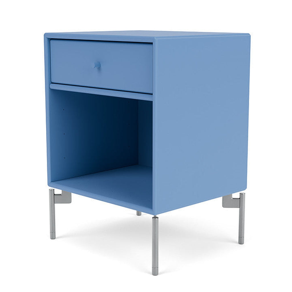 Montana Dream Nightstand s nohama, Azure Blue/Matt Chrome