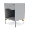 Montana Dream Nightstand With Legs, Fjord/Brass