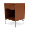 Montana Dream Nightstand With Legs Hazelnut/Matt Chrome