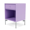 Montana Dream Nightstand With Legs Iris/Matt Chrome