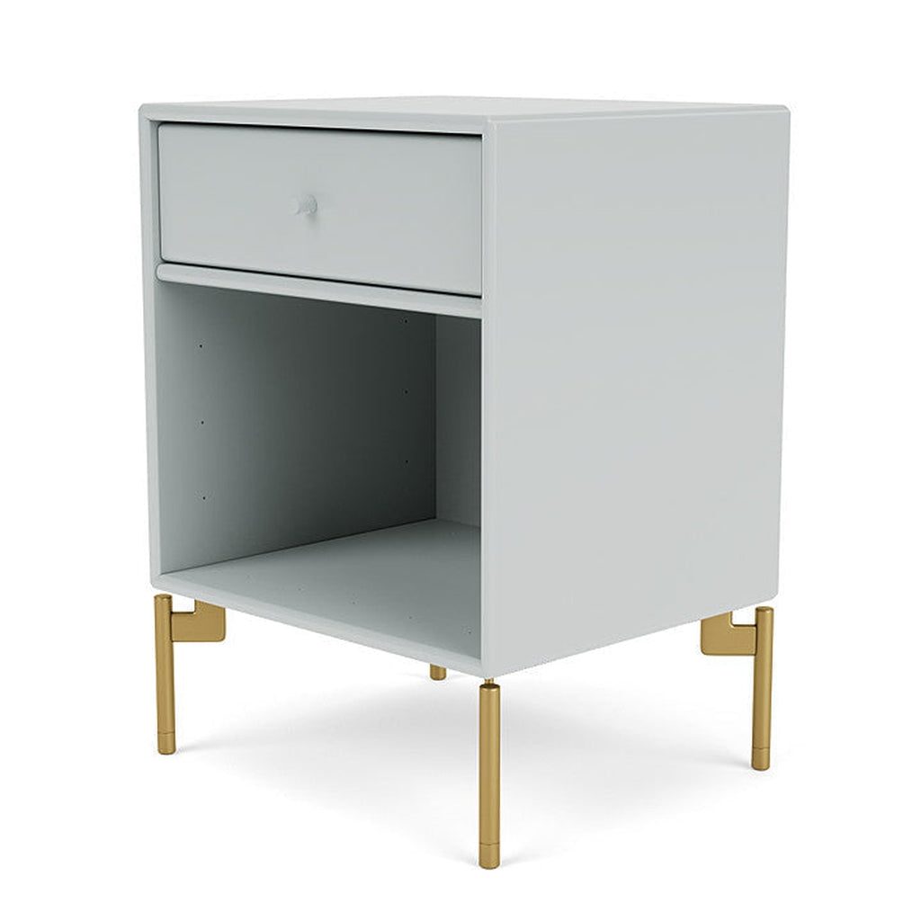 Montana Dream Nightstand With Legs, Oyster/Brass