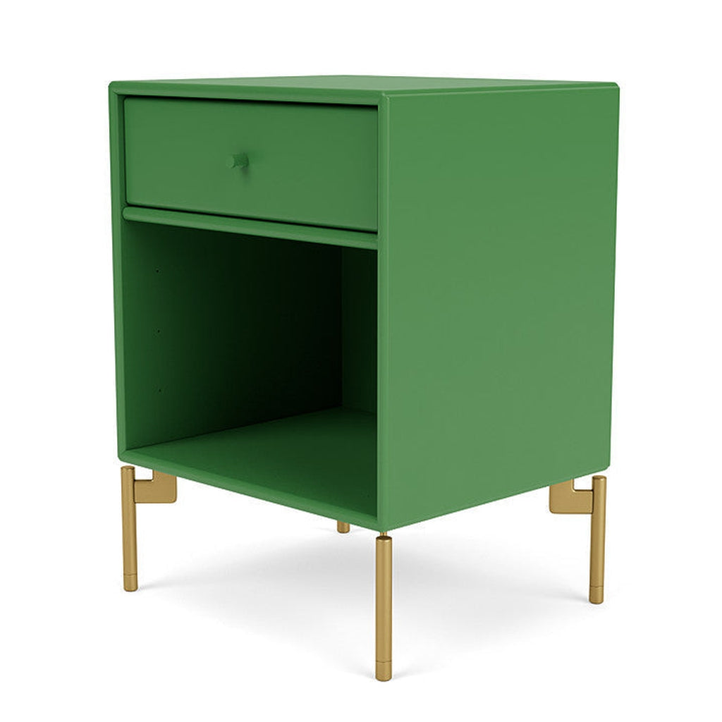 Montana Dream Nightstand With Legs, Parsley/Brass