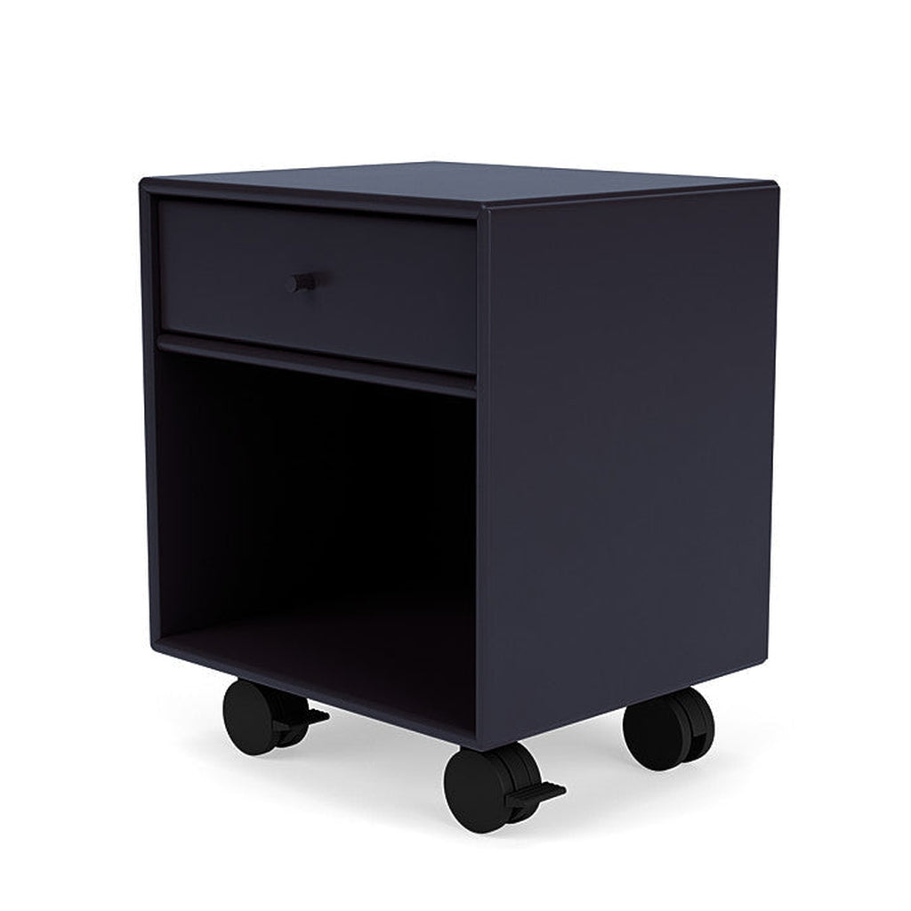 Montana Dream Nightstand With Castors, Shadow