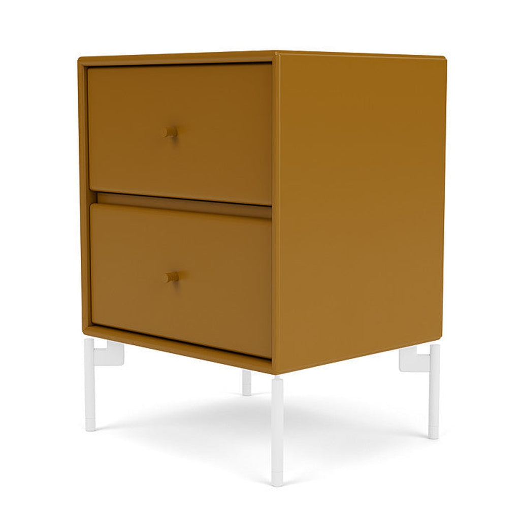 Montana Drift Drawer Module With Legs, Amber/Snow White