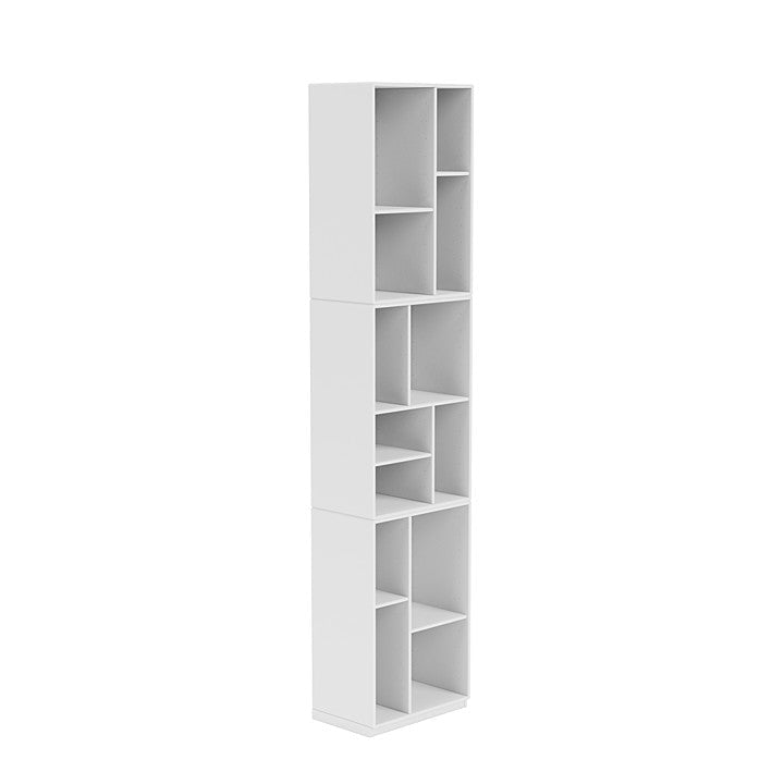 Montana Loom High Bookcase With 3 Cm Plinth, Snow White