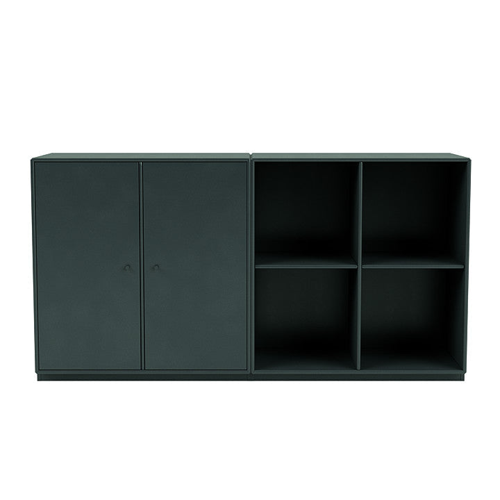 Montana Pair Classic Sideboard With 3 Cm Plinth, Black Jade