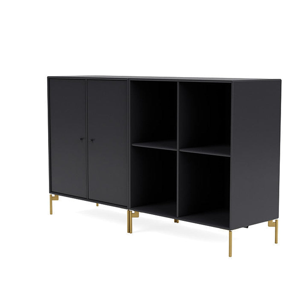 Montana Pair Classic Sideboard With Legs, Anthracite/Brass