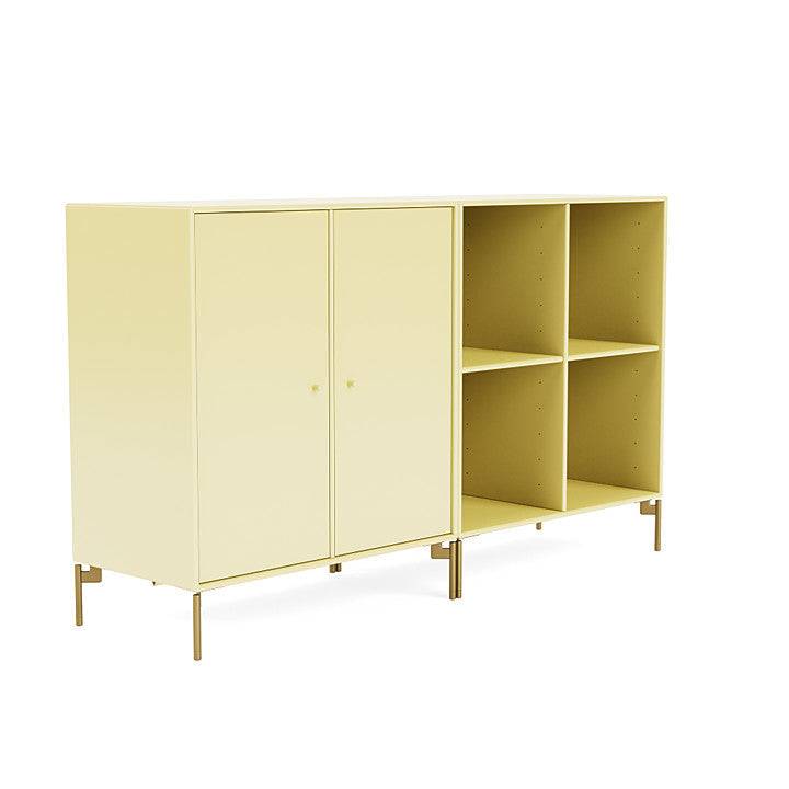 Montana Pair Classic Sideboard With Legs, Camomile/Brass