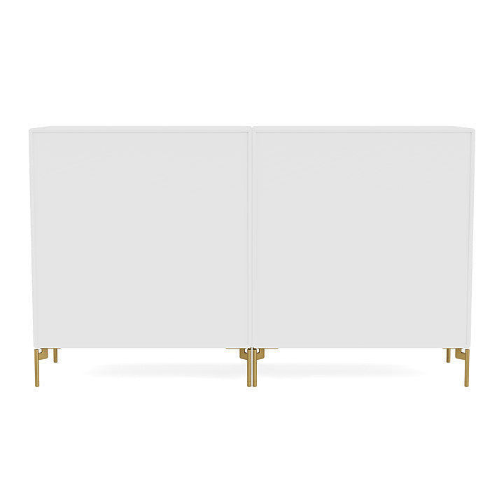 Montana Pair Classic Sideboard With Legs, New White/Brass