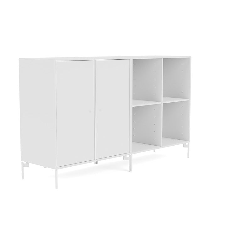 Montana Pair Classic Sideboard With Legs, New White/Snow White