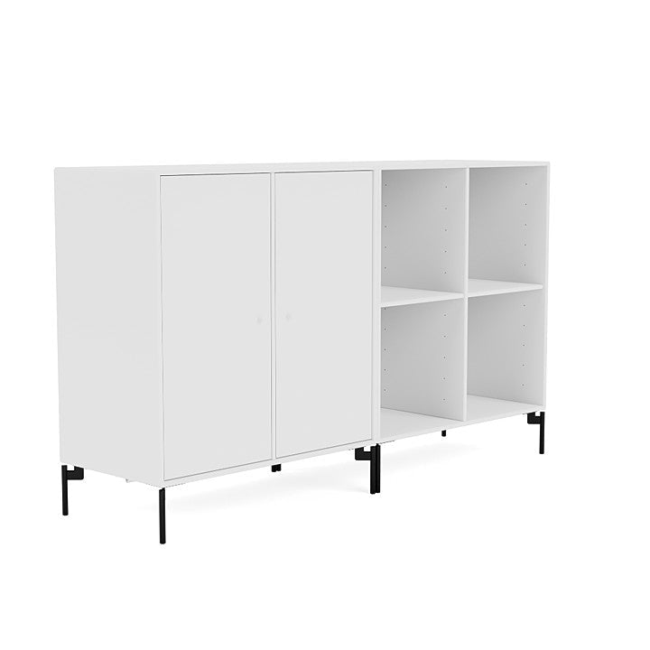 Montana Pair Classic Sideboard With Legs, New White/Black