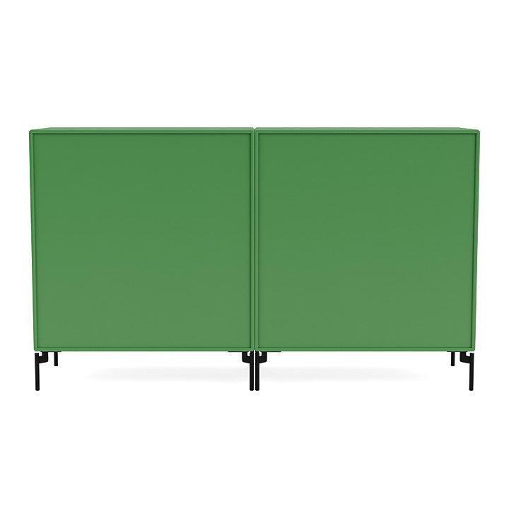 Montana Pair Classic Sideboard With Legs, Parsley/Black