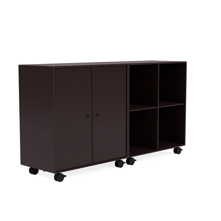 Montana Pair Classic Sideboard With Castors, Balsamic Brown