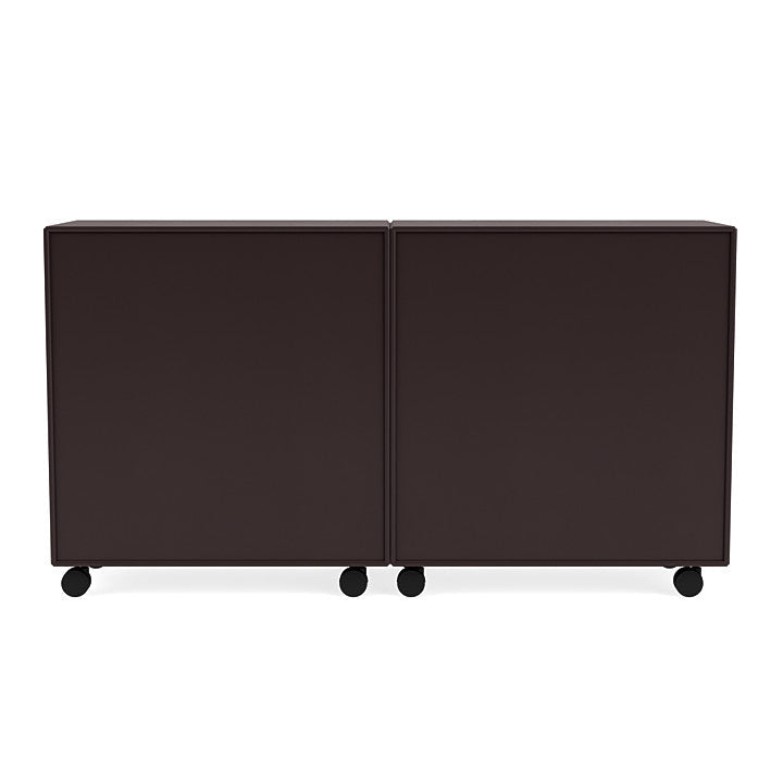 Montana Pair Classic Sideboard With Castors, Balsamic Brown