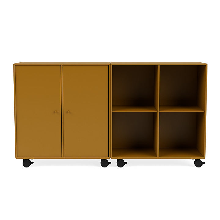 Montana Pair Classic Sideboard With Castors, Amber Yellow