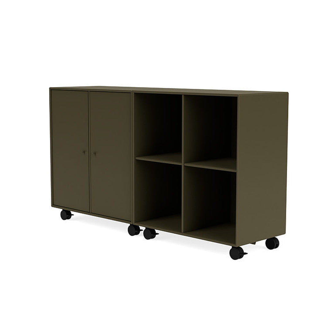 Montana Pair Classic Sideboard With Castors, Oregano Green