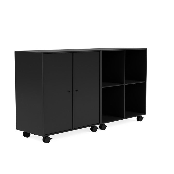 Montana Pair Classic Sideboard With Castors, Black