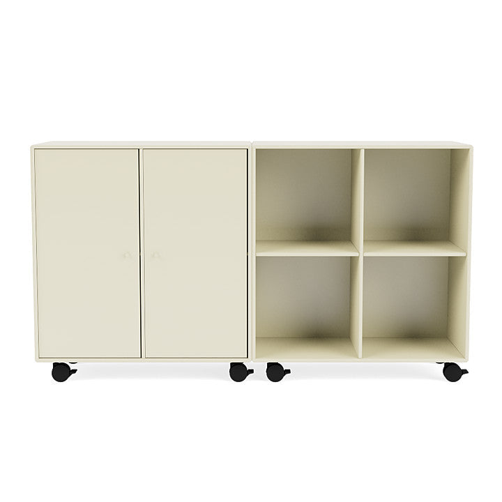 Montana Pair Classic Sideboard With Castors, Vanilla White