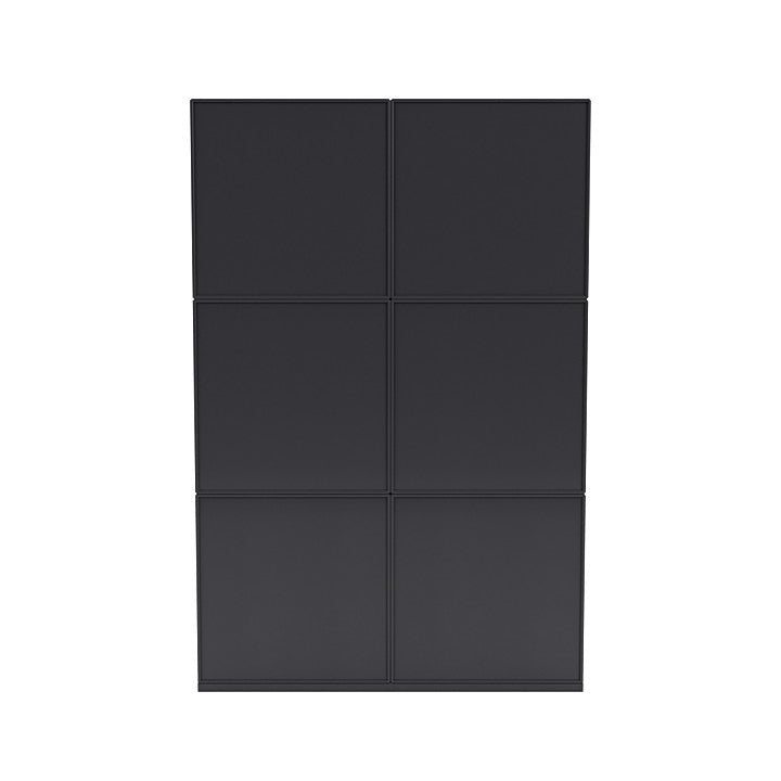 Montana Read Spacious Bookshelf With 3 Cm Plinth, Anthracite