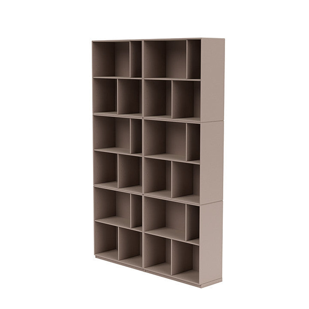 Montana Read Spacious Bookshelf With 3 Cm Plinth, Mushroom Brown