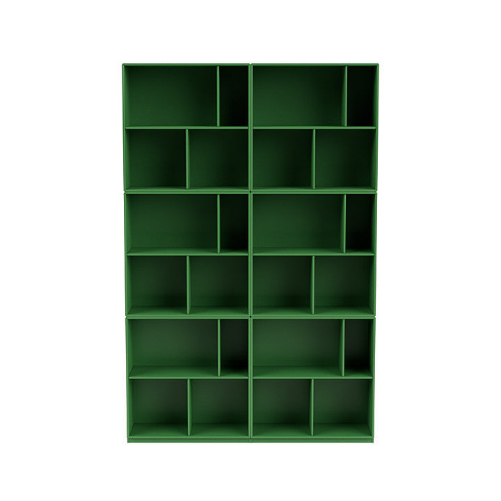 Montana Read Spacious Bookshelf With 3 Cm Plinth, Parsley Green